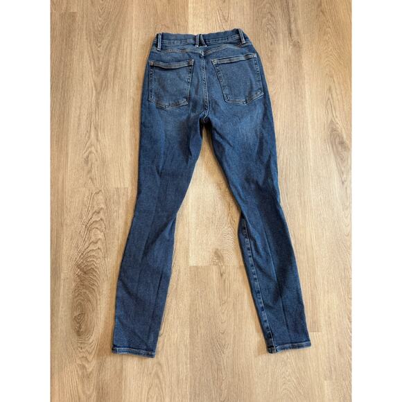 Good American Mid-Rise Distressed Skinny Jeans with Stretch – Size 2 / 26 - Picture 3 of 4